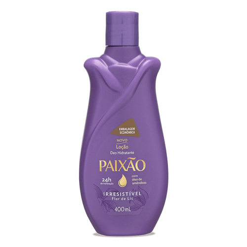 Hidratante Paixão Irresistível com Óleo de Amêndoas ação desodorante 400ml