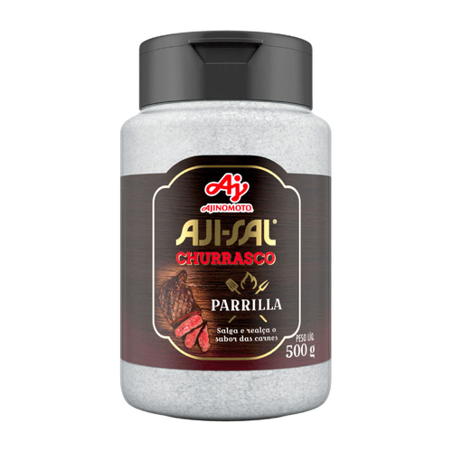 Condimento Preparado à Base de Sal de Parrilla Entrefino para Churrasco Aji-Sal Frasco 500g