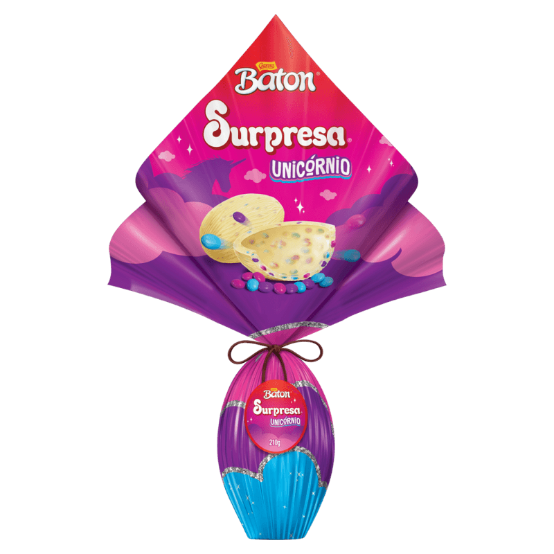 Ovo-de-Pascoa-Branco-com-Pastilhas-de-Chocolate-Coloridas-Unicornio-Garoto-Baton-Surpresa-210g