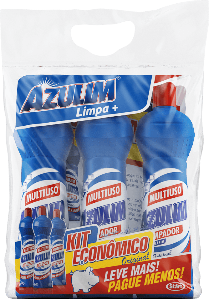 Kit-Limpador-Multiuso-Azulim-Original-500ml-Embalagem-com-3-Unidades