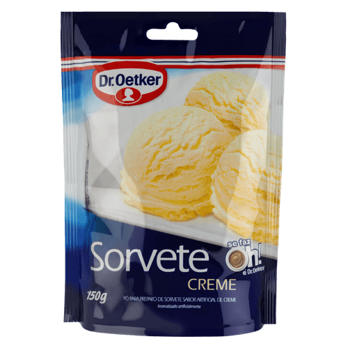 Pó para Preparo de Sorvete Dr.Oetker Creme 150g