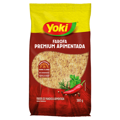 Farofa Premium Yoki Apimentada 380g