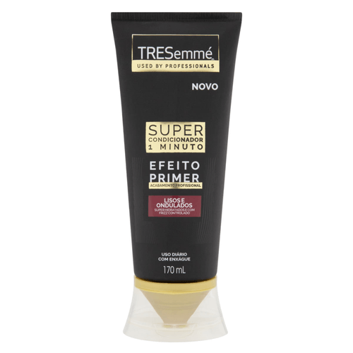 Super Condicionador Efeito Primer Tresemmé 1 Minuto Lisos e Ondulados Bisnaga 170ml