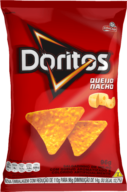 Salgadinhos Doritos Queijo Nacho Pacote 96 g