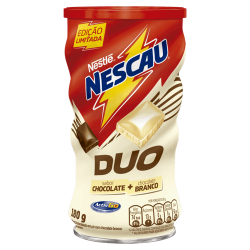 Achocolatado Pó Duo Nescau Lata 180g