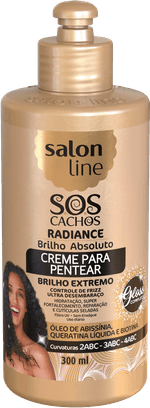 Creme-para-Pentear-S.-O.-S-Cachos-Radiance-Brilho-Absoluto-Salon-Line-300ml