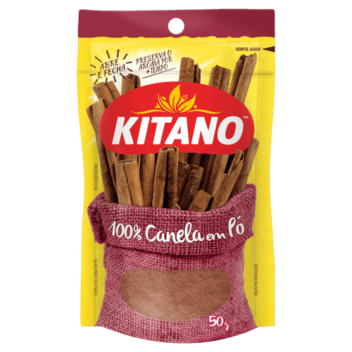 100% Canela-da-China em Pó Kitano Pouch 50g