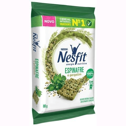 Biscoito NESFIT Espinafre e Gergelim 88g