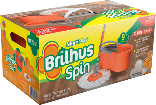 Mop Brilhus Spin com Balde 1 unidade