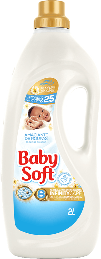 Amaciante De Roupa Diluído Toque De Cuidado Baby Soft Frasco 2l