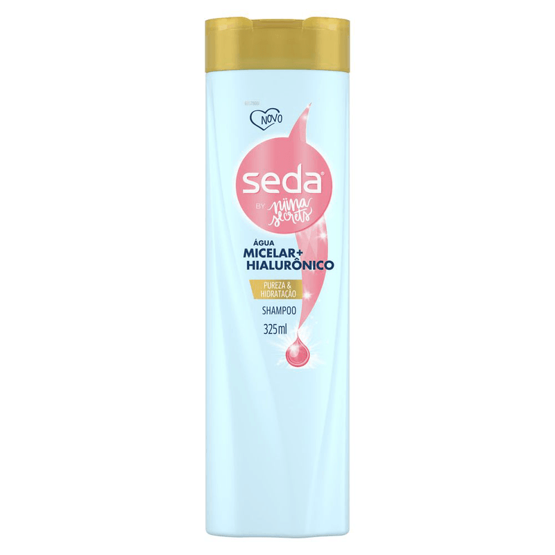 Shampoo-Pureza---Hidratacao-Seda-by-Niina-Secrets-Agua-Micelar-e-Hialuronico-Frasco-325ml