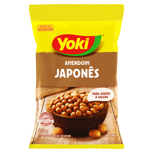 Amendoim com Cobertura Tipo Japonês Yoki Pacote 500g