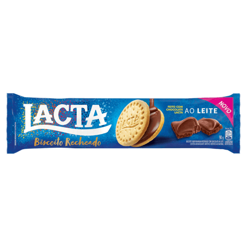 Biscoito Recheado Lacta Ao Leite 90g