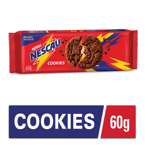 Biscoito Cookie Nescau Nestlé Pacote 60g