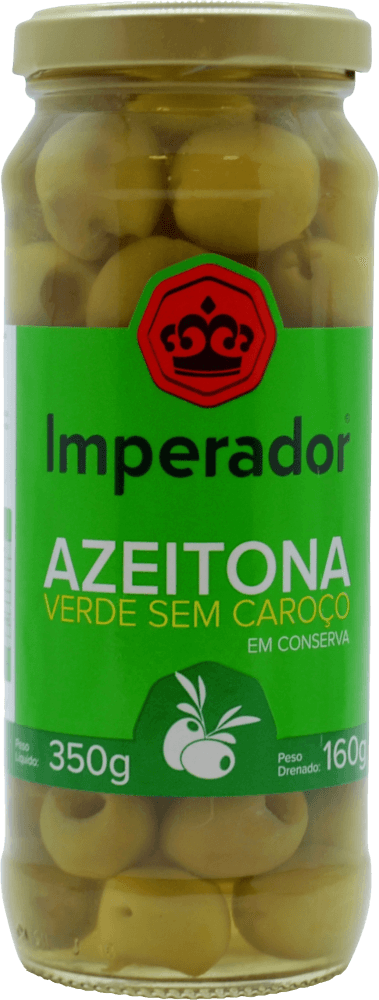 Azeitonas Verdes Imperador Sem Caroco 160g