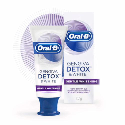 Creme Dental Oral-B Gengiva Detox Gentle Whitening 102g