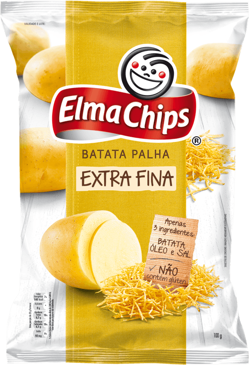 Batata Palha Extrafina Elma Chips Pacote 100g