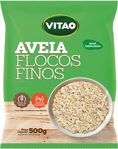 Aveia em Flocos Finos Vitao Pacote 500g