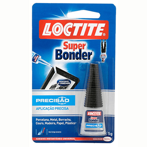 Adesivo Instantâneo Universal Precisão Loctite Super Bonder Blister 5g