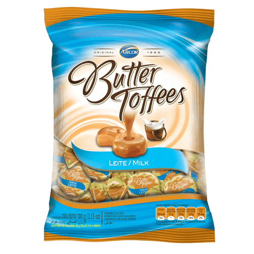 Bala Butter Toffees Leite 100g