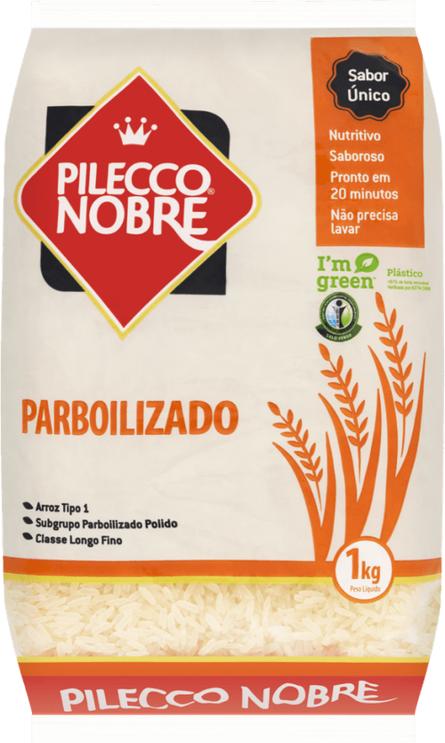 Arroz Parboilizado Tipo 1 Pilecco Nobre Pacote 1kg