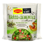 Mix-de-Graos-de-Quinoa-e-Sementes-Crocantes-de-Abobora-Girassol-Linhaca-Dourada-Chia-e-Flocos-de-Cereais-com-Alho-Poro-Maggi-Da-Horta-Pacote-150g