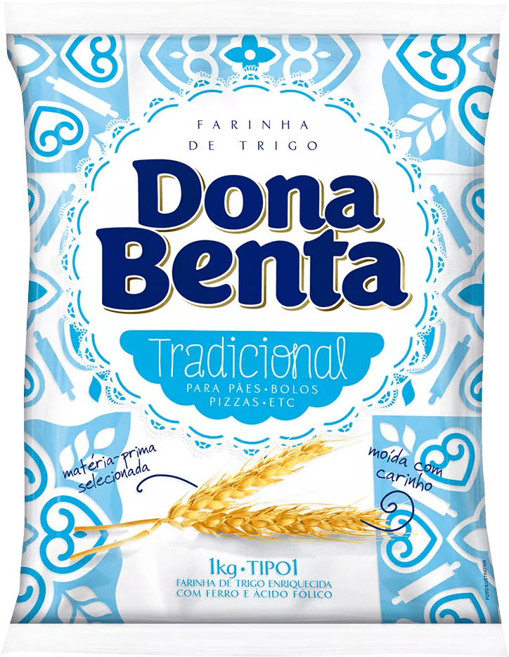 Farinha-de-Trigo-Enriquecida-com-Ferro-e-Acido-Folico-Tipo-1-Tradicional-Dona-Benta-Pacote-1kg