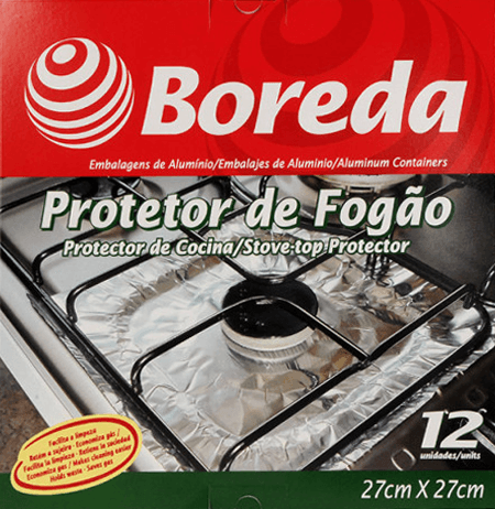 Protetor Para Fogão Royalpack Fogão Prático 270mm X 270mm 8 Unidades