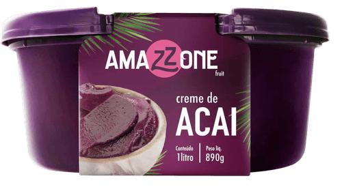 Creme de Açaí Amazzone com Cupuaçu Pote 1L