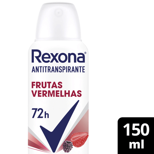Antitranspirante Aerossol Frutas Vermelhas 72h Rexona 150ml Spray