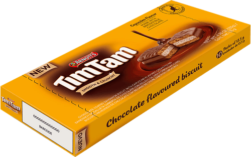 Biscoito Australiano Tim Tam Chocolate com Recheio de Cappuccino 135g