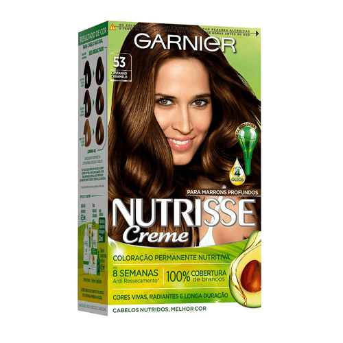 Coloração Nutrisse Creme 53 Castanho Caramelo