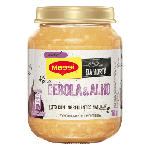 Tempero Pasta Cebola &amp; Alho Maggi Da Horta Vidro 160g