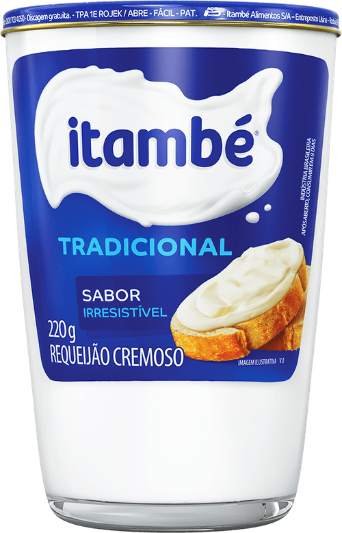 Requeijão Cremoso com Queijo Tradicional Itambé Copo 200g