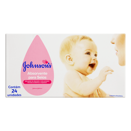 Absorvente para Seios Johnson's Caixa 24 Unidades