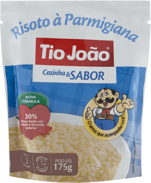 Arroz Tio João Risoto à Parmegiana Cozinha & Sabor 175 g