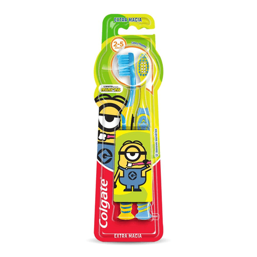 Escova Dental Infantil Extra Suave Minions Colgate 2 Unidades