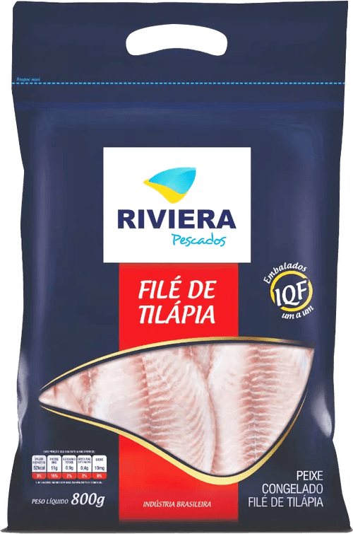 Filé de Tilápia Riviera Congelado 800g