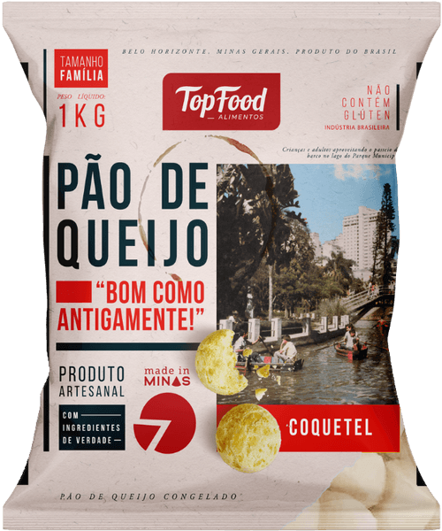 Pão de Queijo Top Food Coquetel 1kg