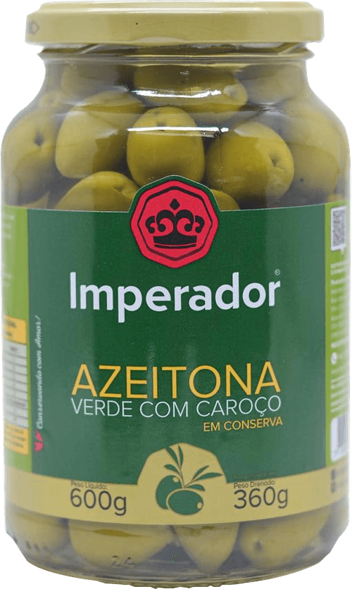 Azeitona Verde com Caroço Imperador 360g