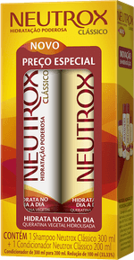 Kit-Shampoo-300ml---Condicionador-200ml-Queratina-Vegetal-Hidrolisada-Neutrox-Classico-Preco-Especial