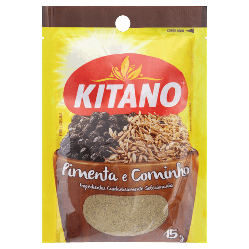 Condimento Kitano De Pimenta E Cominho Em Pó 15 G