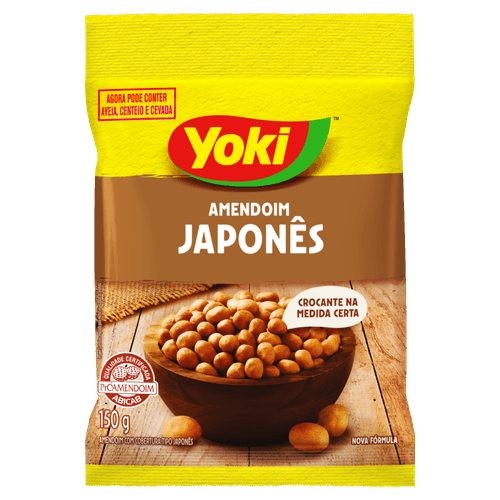 Amendoim com Cobertura Tipo Japonês Yoki Pacote 150g