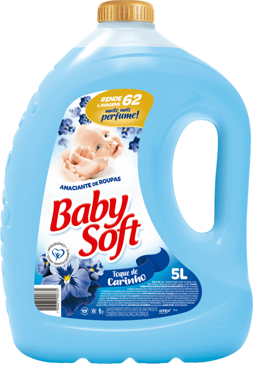 Amaciante De Roupa Diluído Toque De Carinho Baby Soft Galão 5l