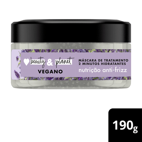 Máscara de Tratamento Óleo de Argan e Lavanda Love Beauty & Planet Nutrição Anti-Frizz Pote 190g