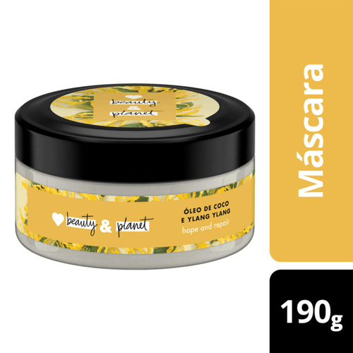 Máscara de Tratamento Óleo de Coco e Ylang Ylang Love Beauty & Planet Reparação Intensa Pote 190g