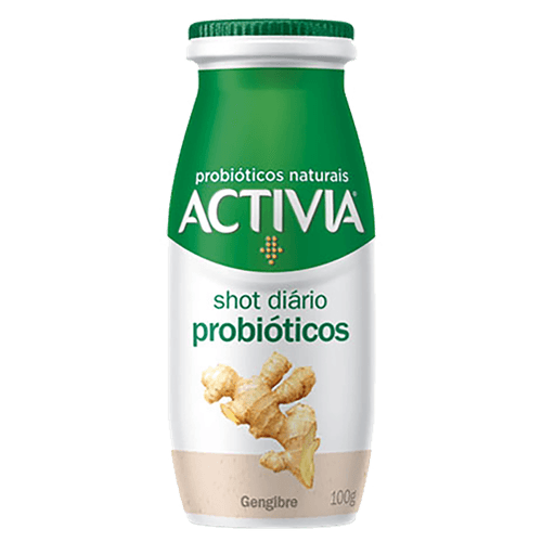 Leite Fermentado Activia Shot Diário Gengibre 100g