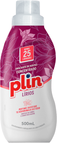 Amaciante de Roupas Concentrado Plin Floral 500ml