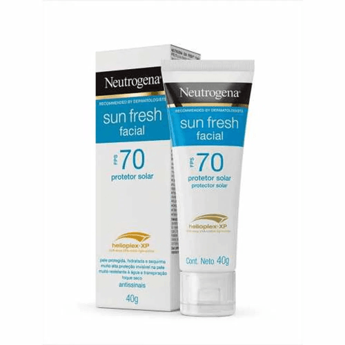 Protetor Solar Facial FPS 70 Neutrogena Sun Fresh Bisnaga 40g