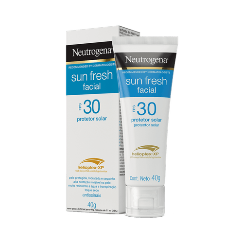 Protetor Solar Facial FPS 30 Neutrogena Sun Fresh Bisnaga 40g